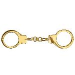 Наручники LOCKINK Pretty-sub Handcuffs, золотисті, металеві, можна відкрити без ключа - мініатюра 5
