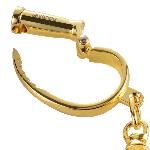 Наручники LOCKINK Love-slave Handcuffs, золотисті, металеві, у формі стремен - мініатюра 6