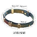 Нашийник LOCKINK Multi-color DIY Alphabet Collar, мультиколір, штучна шкіра, букви зі стразами - мініатюра 2