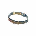 Нашийник LOCKINK Multi-color DIY Alphabet Collar, мультиколір, штучна шкіра, букви зі стразами - мініатюра 5