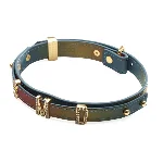Нашийник LOCKINK Multi-color DIY Alphabet Collar, мультиколір, штучна шкіра, букви зі стразами - мініатюра 1
