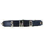 Нашийник LOCKINK Dark DIY Alphabet Collar, чорний, штучна шкіра, букви зі стразами - мініатюра 9