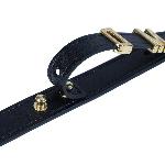 Нашийник LOCKINK Dark DIY Alphabet Collar, чорний, штучна шкіра, букви зі стразами - мініатюра 4