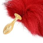 Анальна пробка з хвостом лисиці LOCKINK SEVANDA Red Vixen Set with Pear-shape Plug - мініатюра 3