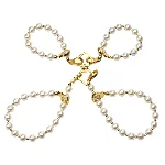 Перлинні наручники та поножі LOCKINK Pearl Handcuffs & Anklecuffs - мініатюра 1