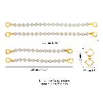 Перлинні наручники та поножі LOCKINK Pearl Handcuffs & Anklecuffs - мініатюра 3