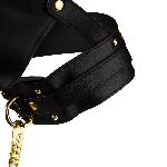 Маска-збруя для мінету з повідцем LOCKINK SEVANDA Blowjob Head Muzzle with Leash, чорна - мініатюра 9