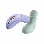 Накладний вібратор Fun Factory LAYA III soft violet, ефект постукування пальцем - мініатюра 6