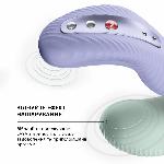 Накладний вібратор Fun Factory LAYA III soft violet, ефект постукування пальцем - мініатюра 7