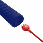 Вібромасажер Fun Factory VIM Vibrating Wand midnight blue, суперпотужний та легкий, до 6 годин роботи - мініатюра 3