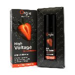 Рідкий вібратор Orgie High Voltage – Strawberry, 15 мл, ефект мурашок, дуже потужний, смак полуниці - мініатюра 3
