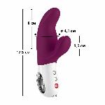 Вібратор-кролик Fun Factory MISS BI grape/white, 2 незалежні мотори, діаметр 4,2 см - мініатюра 2