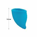 Менструальна чаша Fun Factory FUN CUP SIZE A, бірюзова, багаторазова, діаметр 4 см, об’єм 20 мл - мініатюра 2