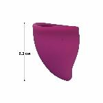 Менструальна чаша Fun Factory FUN CUP SIZE B, бордова, багаторазова, діаметр 4,3 см, об’єм 30 мл - мініатюра 2