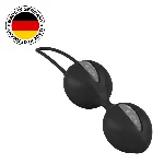 Вагінальні кульки Fun Factory SMARTBALLS DUO, чорно-сірі, 2 шт, діаметр 3,2 та 3,6 см - мініатюра 1