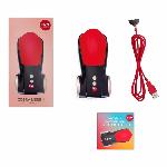 Мастурбатор для головки пеніса Fun Factory COBRA LIBRE II black/red, 2 мотори, гра без рук - мініатюра 4
