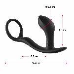 Анальна пробка з ерекційним кільцем Fun Factory BOOTIE RING slate - мініатюра 6