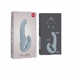 Безремінний страпон з вібрацією Fun Factory SHARE VIBE PRO cool grey, регульований - мініатюра 2