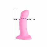 Фалоімітатор Fun Factory AMOR, рожевий, довжина 14,6 см, діаметр 3,7 см, вигнутий - мініатюра 4