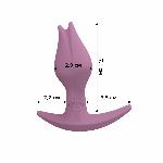Анальна пробка Fun Factory BOOTIE FEM, рожева, у вигляді бутона, діаметр 2,9 см, тонкий обмежувач - мініатюра 4