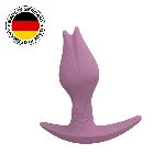 Анальна пробка Fun Factory BOOTIE FEM, рожева, у вигляді бутона, діаметр 2,9 см, тонкий обмежувач - мініатюра 1