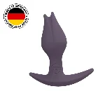 Анальна пробка Fun Factory BOOTIE FEM, фіолетова, у вигляді бутона, діаметр 2,9 см, тонкий обмежувач - мініатюра 1