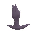 Анальна пробка Fun Factory BOOTIE FEM, фіолетова, у вигляді бутона, діаметр 2,9 см, тонкий обмежувач - мініатюра 1