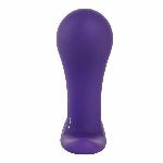 Анальна пробка Fun Factory BOOTIE, S, фіолетова, діаметр 2,8 см, тонкий обмежувач - мініатюра 3