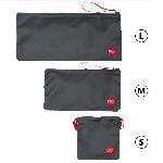Сумка для секс-іграшок Fun Factory TOYBAG, S, сіра, кисет, 14x14 см - мініатюра 3