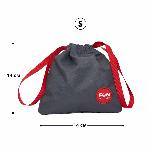 Сумка для секс-іграшок Fun Factory TOYBAG, S, сіра, кисет, 14x14 см - мініатюра 2