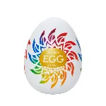 Мастурбатор-яйце Tenga Egg Shiny II Pride Edition, щільний TPE, пробник лубриканту 5 мл, лімітована серія - мініатюра 1