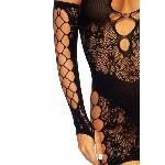 Мінісукня Leg Avenue Mini dress and matching gloves, One Size, чорна, мітенки в комплекті - мініатюра 7