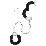 Металеві поножі з хутром Fetish Tentation Adjustable metal and fur ankle cuffs, 2 ключі - мініатюра 4