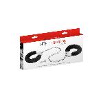 Металеві поножі з хутром Fetish Tentation Adjustable metal and fur ankle cuffs, 2 ключі - мініатюра 2