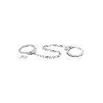 Металеві поножі Fetish Tentation Adjustable metal ankle cuffs - мініатюра 3