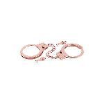 Металеві наручники Fetish Tentation Premium Chick wrist cuffs in rose-gold metal, рожеве золото - мініатюра 3