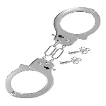 Строгі металеві наручники Fetish Tentation Soft adjustable metal wrist cuffs - мініатюра 1