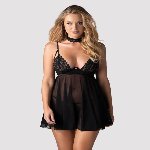 Бебі-дол Obsessive Donarella babydoll & thong XL/2XL - мініатюра 1