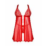 Бебі-дол Obsessive Elianes babydoll & thong XL/2XL - мініатюра 3