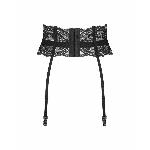 Пояс для панчіх Obsessive Nutris garter belt, XS/S, мереживний, з довгими пажами - мініатюра 2