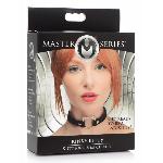 Чокер Master Series Kinky Kitty Ring Slim Choker - Black - мініатюра 3