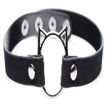Чокер Master Series Kinky Kitty Ring Slim Choker - Black - мініатюра 1