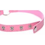 Чокер Master Series Kinky Kitty Ring Slim Choker - Pink - мініатюра 3