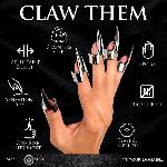 Набір кілець з кігтями Master Series Five-Piece Sensation Claw Rings - Silver - мініатюра 2