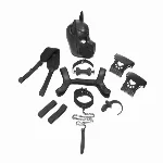 Набір BDSM цуценя Master Series Luxury Pup Arsenal Set - Black - мініатюра 1