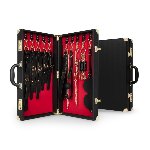 Набір для BDSM Bedroom Fantasies: Bondage Suitcase 13 Pcs - Cow Leather - мініатюра 1