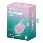 Вакуумний кліторальний стимулятор з вібрацією Satisfyer Mermaid Vibes Mint/Pink, 2 мотори - мініатюра 2