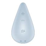 Вібратор для зовнішньої стимуляції Satisfyer Dew Drop Blue, 2 мотори, 12 режимів, м’який корпус - мініатюра 6