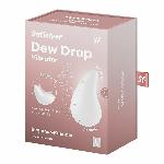 Вібратор для зовнішньої стимуляції Satisfyer Dew Drop White, 2 мотори, 12 режимів, м’який корпус - мініатюра 3