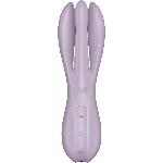 Кліторальний вібратор Satisfyer Threesome 2 Violet, 3 гнучкі пальчики, 3 мотори - мініатюра 7